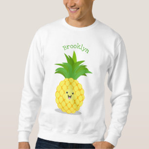 Sweatshirt Illustration d'ananas mignon