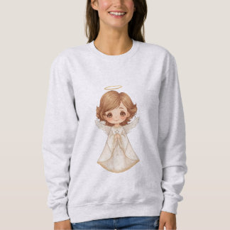 Sweatshirt Illustration d'ange de Noël mignon