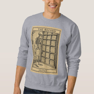 Sweatshirt Illustration d'archive de squelette enregistrement