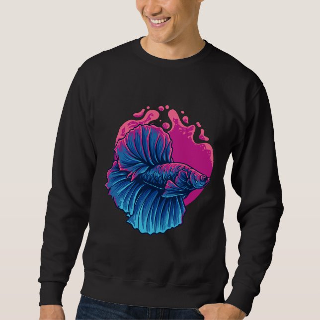 Sweatshirt Illustration de Beta Fish (Devant)