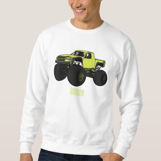 Sweatshirt Illustration de camion monstre (Devant)