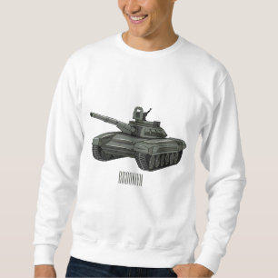 Sweatshirt Illustration de caricature de réservoir
