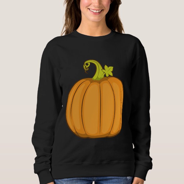 Sweatshirt Illustration de citrouille récoltée (Devant)