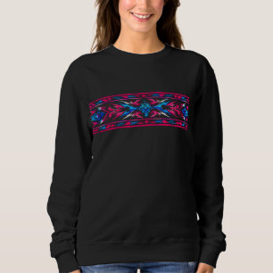 Sweatshirt Illustration de colibri techno‑organique