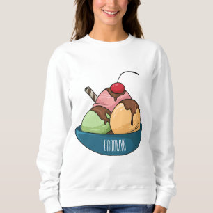 Sweatshirt Illustration de crème glacée