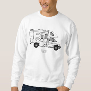 Sweatshirt Illustration de dessin animé Campervan