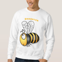 Illustration de dessin animé d'abeilles joyeux