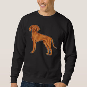 Sweatshirt Illustration de dessin animé de chien Hungarian Vi