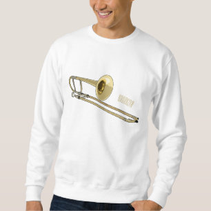 Sweatshirt Illustration de dessin animé de Trombone