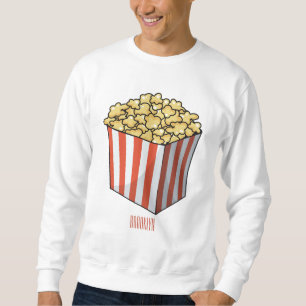Sweatshirt Illustration de dessin animé Popcorn