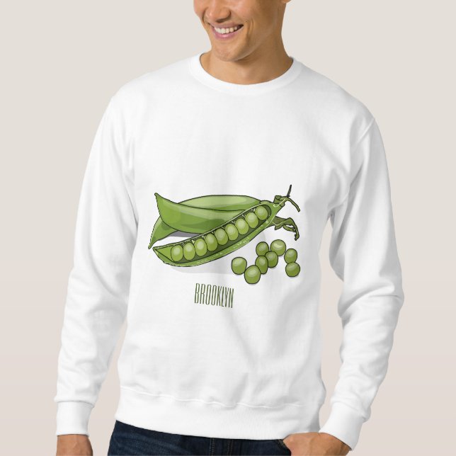 Sweatshirt Illustration de dessin de pois (Devant)