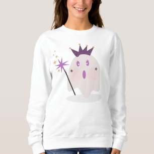 Sweatshirt Illustration de fantôme de princesse Halloween