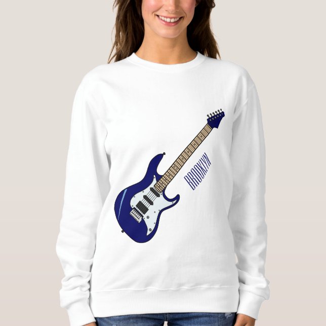 Sweatshirt Illustration de guitare électrique (Devant)
