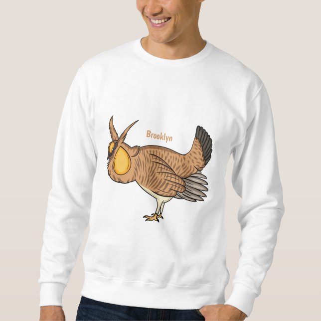 Sweatshirt Illustration de la bande dessinée de poulet de pra (Devant)