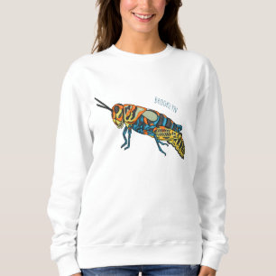Sweatshirt Illustration de la caricature de la sauterelle en