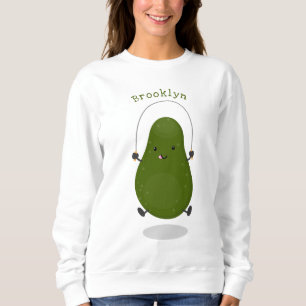 Sweatshirt Illustration de la corde à sauter à l'avocat migno