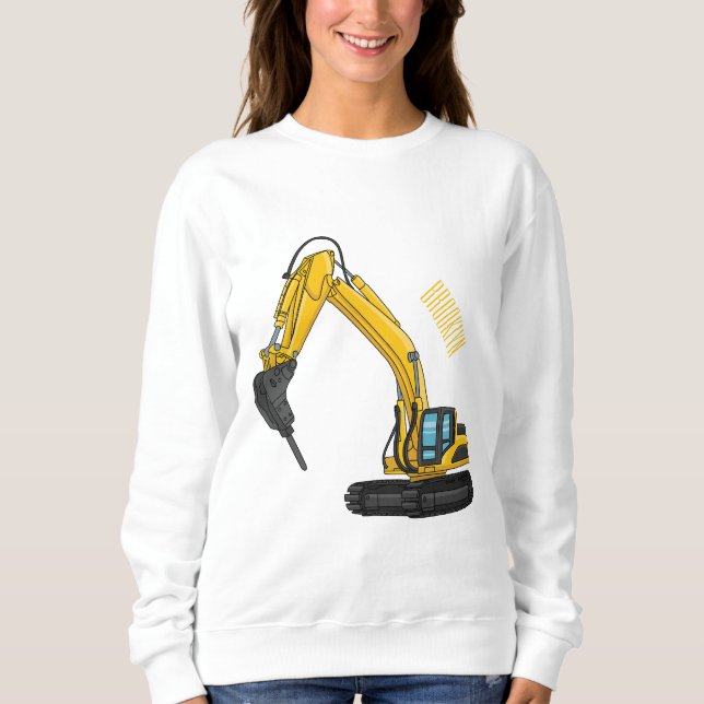Sweatshirt Illustration de la pelle de rupture (Devant)