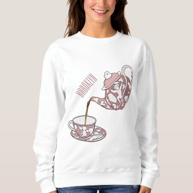 Sweatshirt Illustration de la série Teacup (Devant)