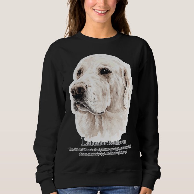 Sweatshirt Illustration de l'aquarelle Labrador Retriever (Devant)