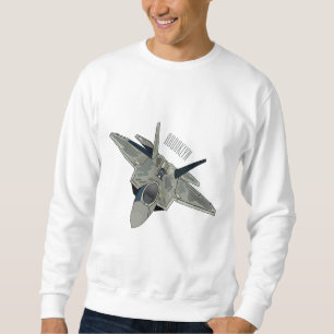 Sweatshirt Illustration de l'avion de chasse
