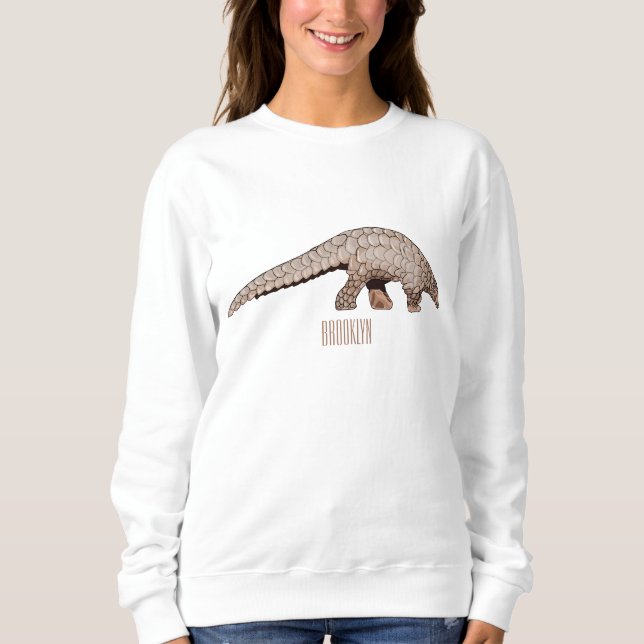 Sweatshirt Illustration de Pangolin (Devant)