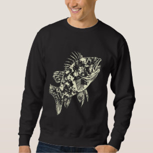 Sweatshirt Illustration de poisson Abstrait Art de pêche