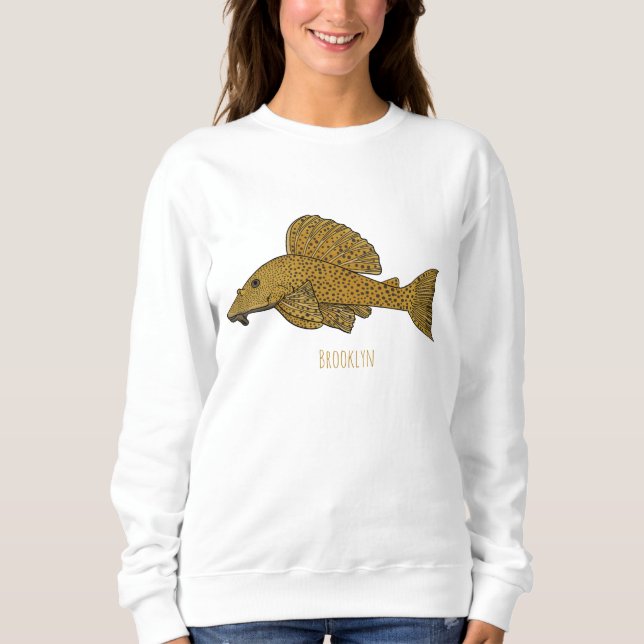 Sweatshirt Illustration de poisson Pleco (Devant)