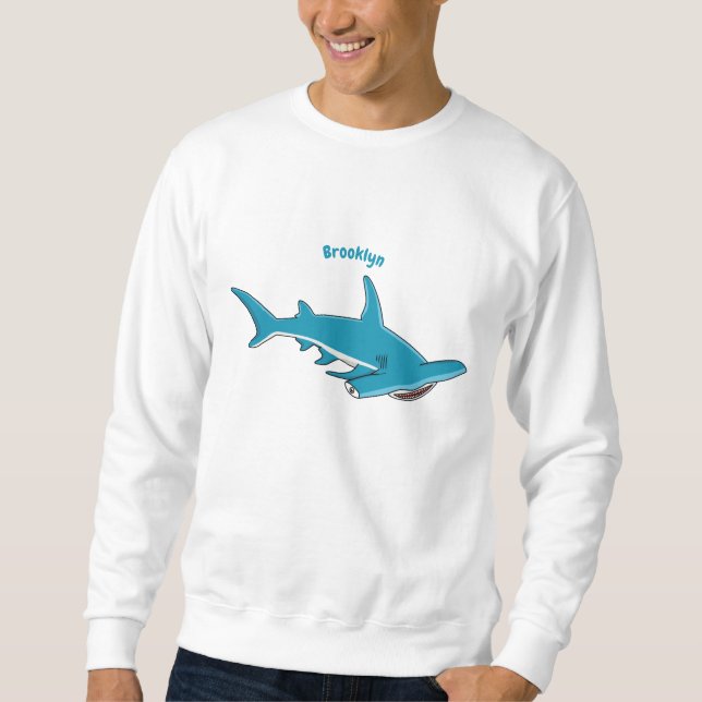 Sweatshirt Illustration de requin marteau (Devant)