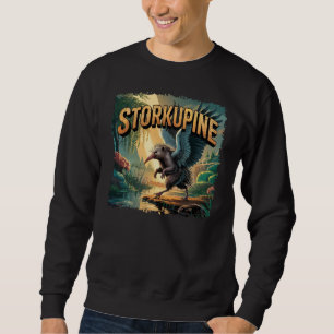 Sweatshirt Illustration de Storkupine – Cigogne Porc-épic Drô