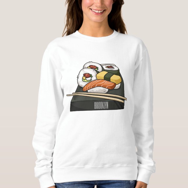 Sweatshirt Illustration de sushi (Devant)