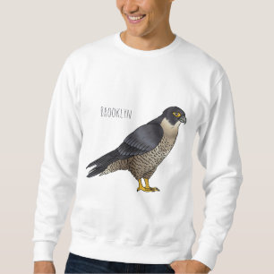 Sweatshirt Illustration d'oiseau de faucon pèlerin