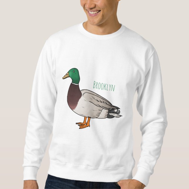 Sweatshirt Illustration du canard de Majard (Devant)