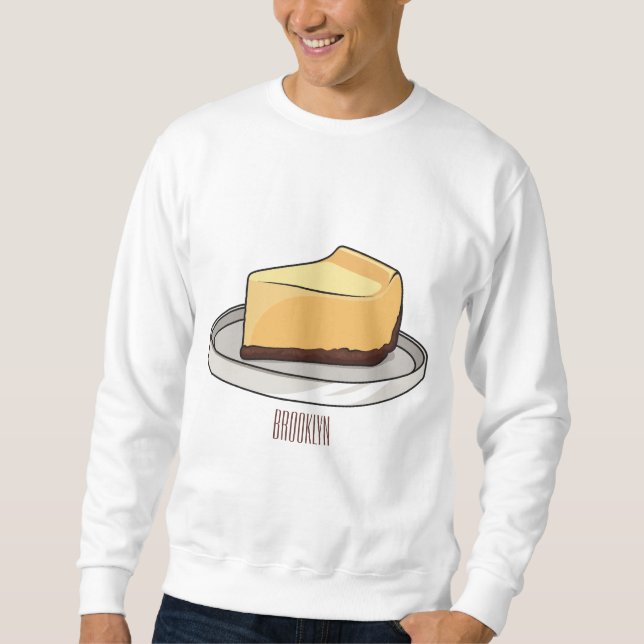 Sweatshirt Illustration du dessin animé Cheesecake (Devant)
