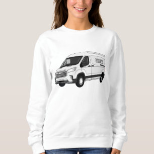 Sweatshirt Illustration du fourgon de livraison