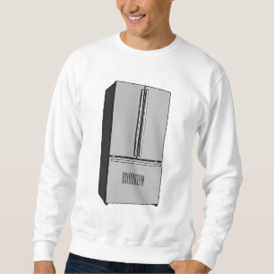 Sweatshirt Illustration du réfrigérateur de porte française