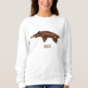 Sweatshirt Illustration du rôti de porc / rôti de porc