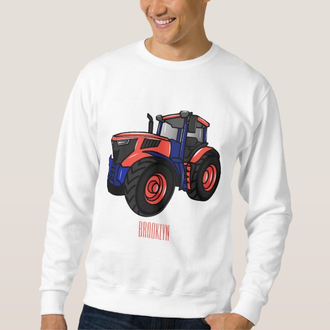 Sweatshirt Illustration du tracteur (Devant)