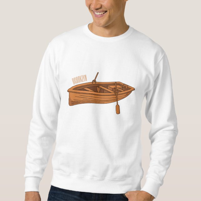 Sweatshirt Illustration d'un bateau à roues (Devant)
