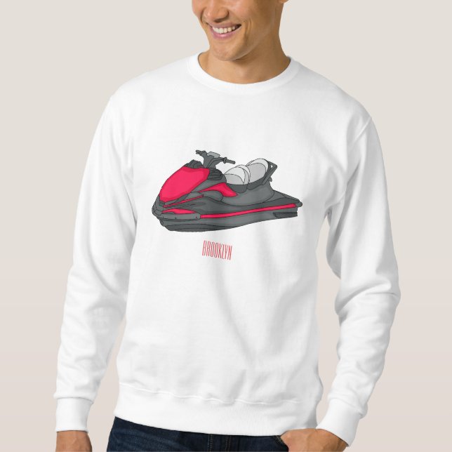 Sweatshirt Illustration Jet ski (Devant)