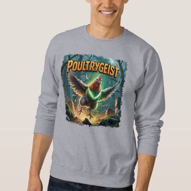 Sweatshirt Illustration Poultrygeist Combo Créature Drôle (Devant)
