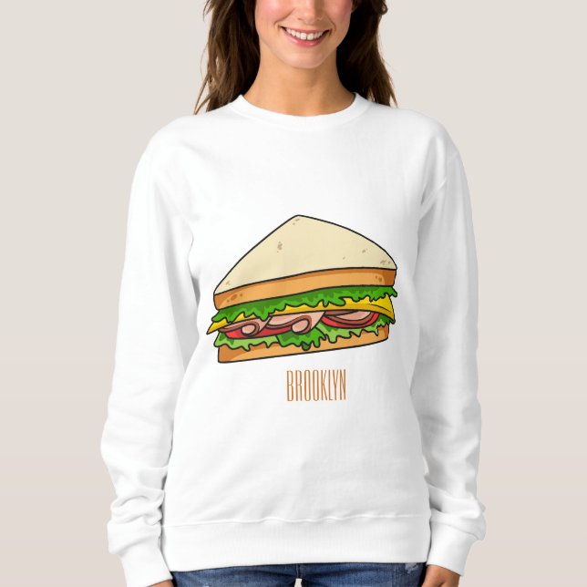 Sweatshirt Illustration Sandwich (Devant)