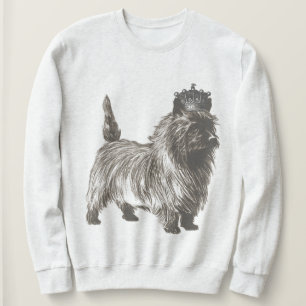 Sweatshirt Illustration Vintage de Cairn Terrier Puppy Dog