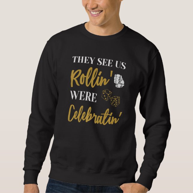 Sweatshirt Illustrations de citations de fête de Bachelorette (Devant)