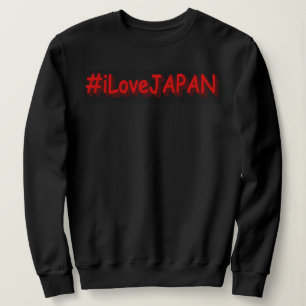 Sweatshirt "#iLoveJAPAN" Joli design. Commandez dès maintenan