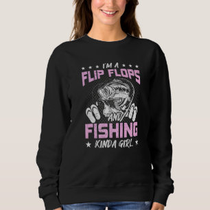 Sweatshirt Im A Flip Flops Et Pêche Kinda Girl Fly Pêche
