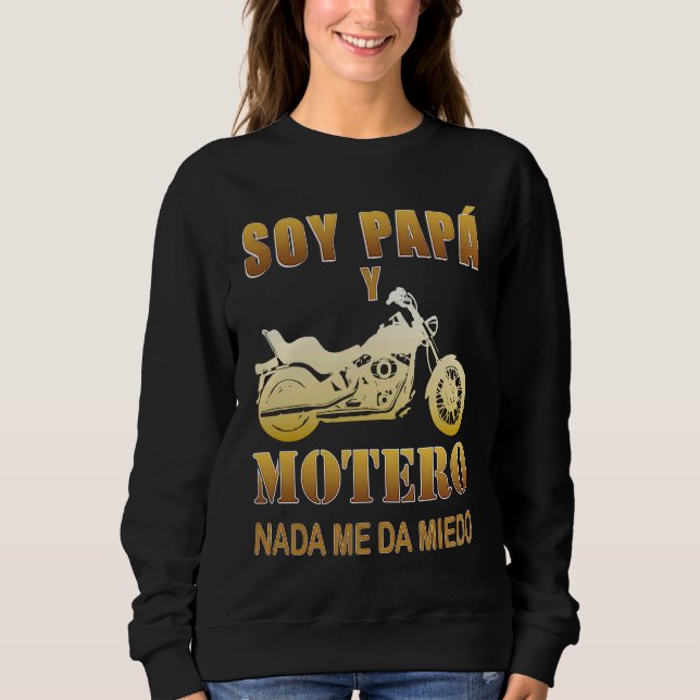Sweatshirt I'm Dad and Biker Nothing Scary Me for Father's Da (Devant)