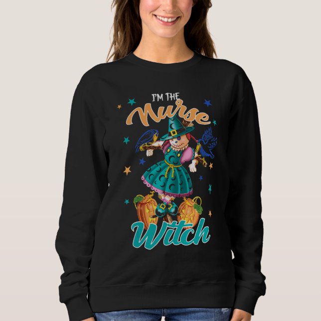 Sweatshirt Im L'Infirmière Sorcière Halloween Costume Femme (Devant)