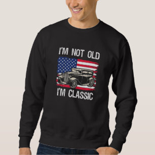 Sweatshirt Im Pas Vieux Im Classic Vintage Car Usa American F