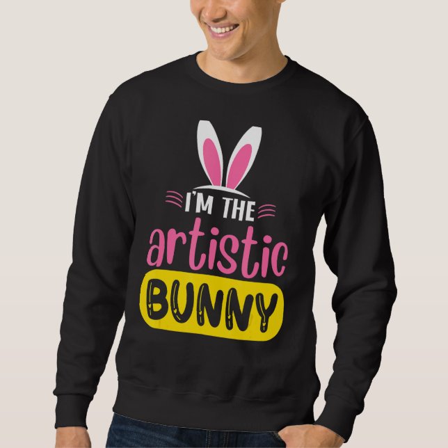 Sweatshirt I'm The Artistic Bunny (Devant)