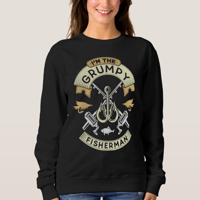 Sweatshirt I'm The Grumpy Fisherman Angler Fishing  Fish Hobb (Devant)